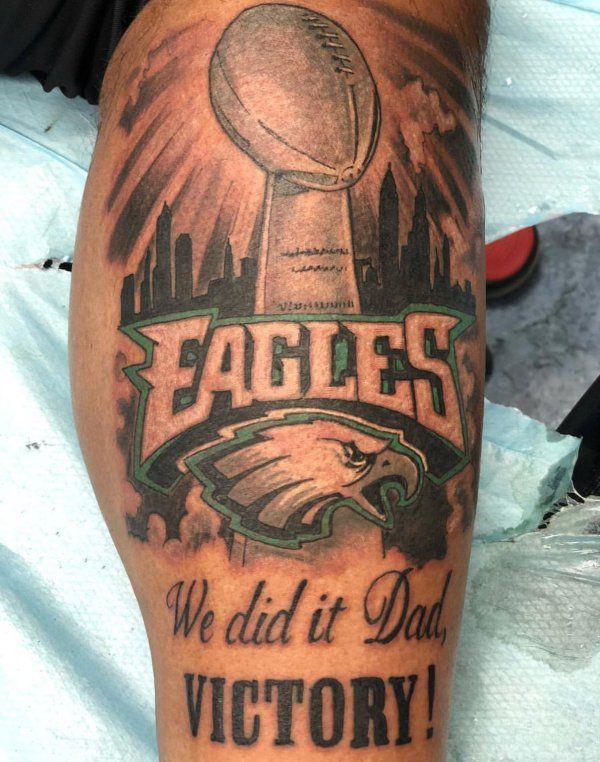 Eagles Fan Tattoo