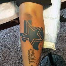 Blue Star Dallas Cowboys Tattoo