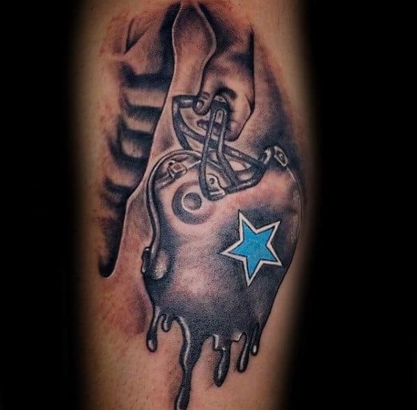 Dallas Cowboys Helmet Forearm Tattoo