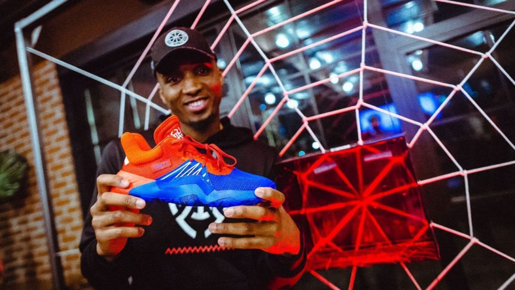 Donovan Mitchell Spiderman Shoes