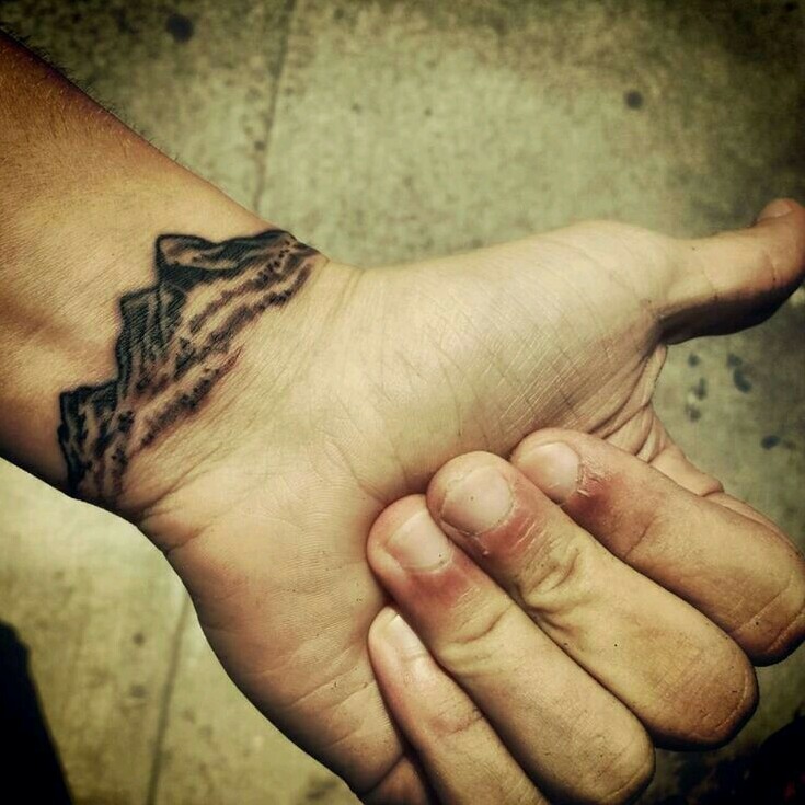 Mountain Wrist Tattoo