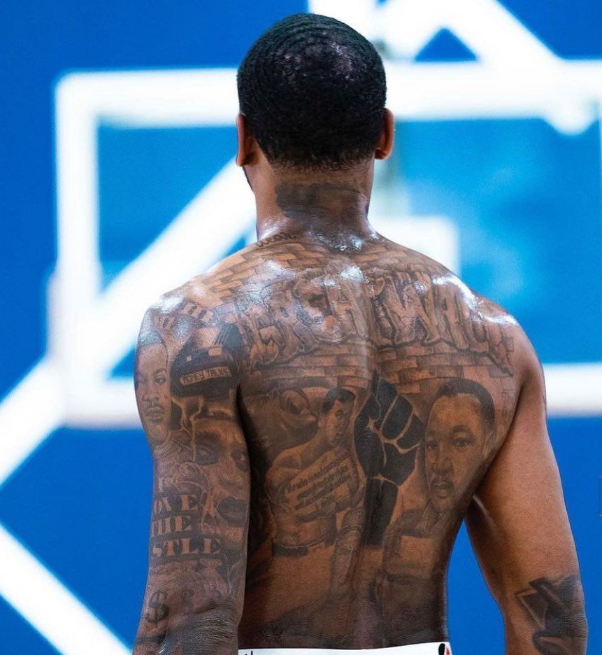 John Wall Great Wall Back Tattoo