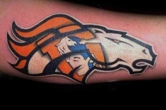 Broncos-Logo-Forearm-Tattoo