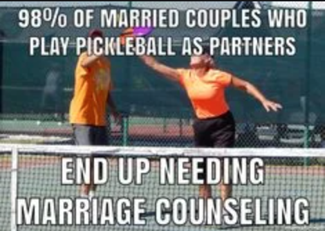 Pickleball Marriage Meme