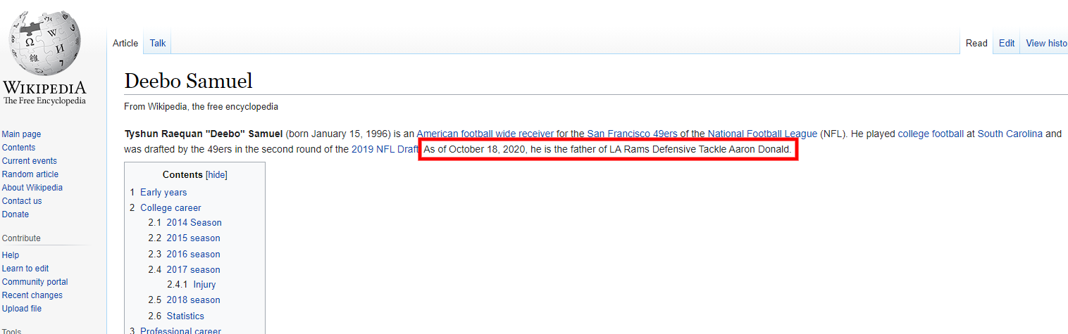 Deebo Samuels Wikipedia